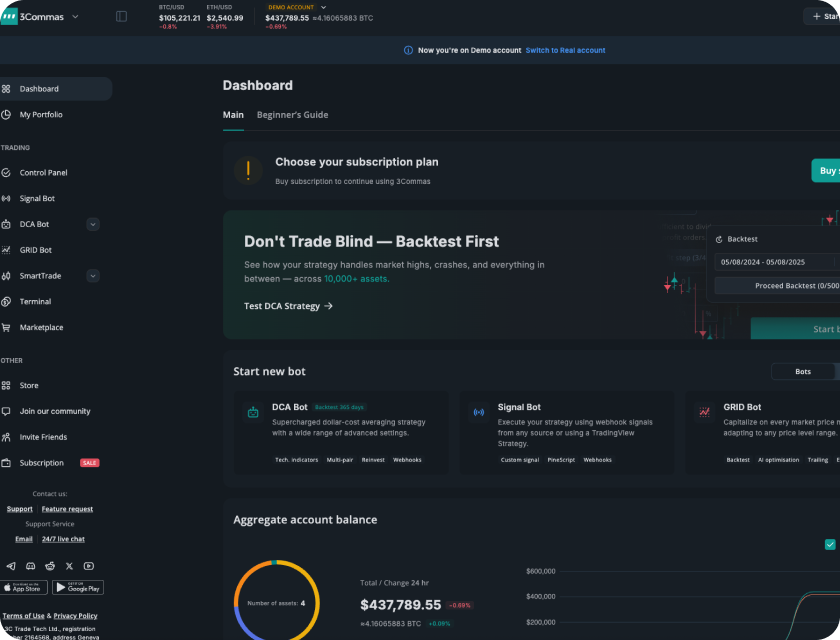 3Commas project preview