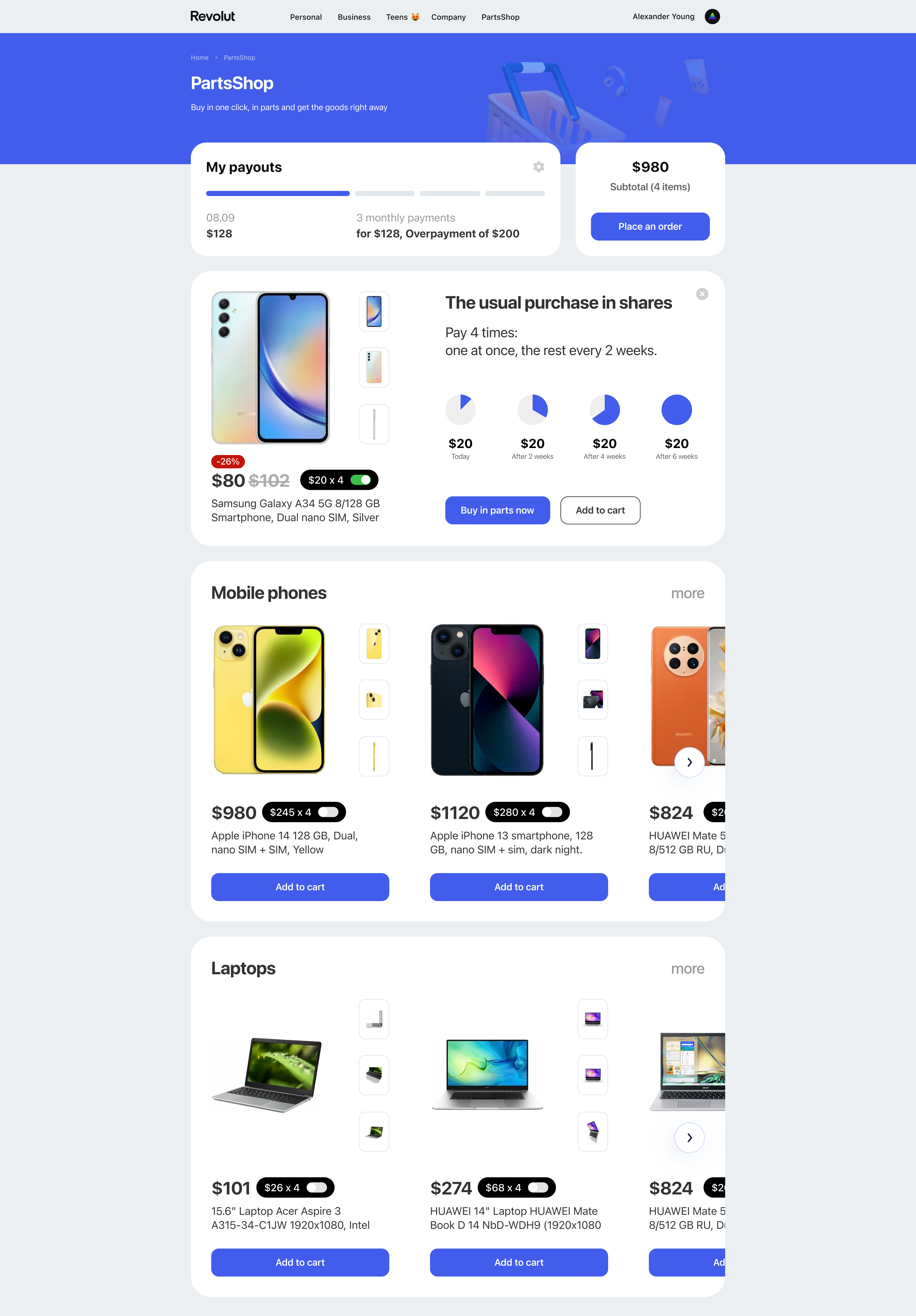 Daily UI Day 1 concept